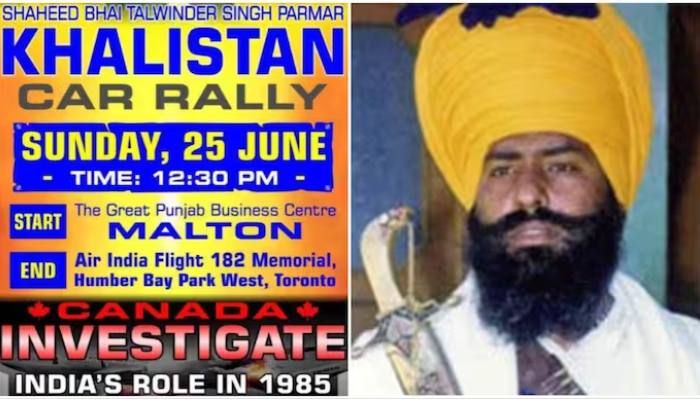 1985 के एयर इंडिया बम विस्फोट के मास्टरमाइंड का महिमामंडन करने वाले पोस्टर कनाडा में देखे गए