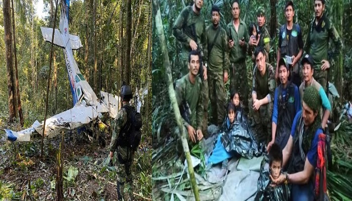 कोलंबियाई विमान हादसे के 40 दिन बाद अमेजन के जंगल में चमत्कारिक ढंग से जिंदा मिले 4 भाई-बहन