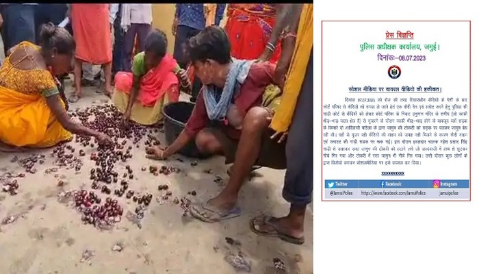 बिहार: जमुई में पुलिसकर्मी ने मुफ्त में जामुन देने से इनकार करने पर एक महिला विक्रेता की जामुन की टोकरी जमीन पर फेंक दी