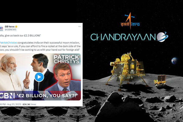 Britons whine over imaginary '2.3 billion pounds' after Chandrayaan-3 success: This is how British 'aid' is not charity, but investment