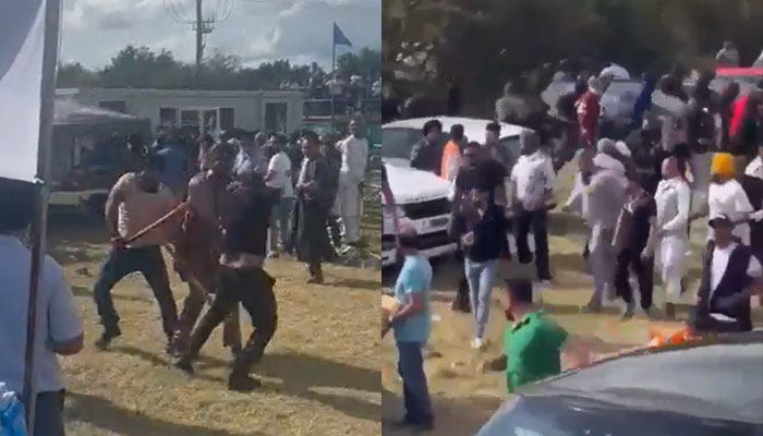 UK: Two groups clash with swords and machetes at Kabaddi tournament in Derby, where Khalistani flags were seen atop poles, according to a report, four arrested