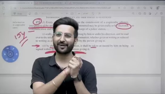 Unacademy educator rant against Modi govt over 3 new criminal justice laws
