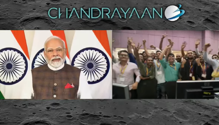 “We saw a dream on Earth and fulfilled it on the Moon,” PM Modi on Chandrayaan-3 landing